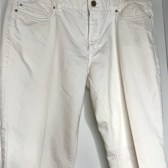 White House Black Market White Jeans w/ Slim Ankle, Sz 12R - Picture 2 of 10